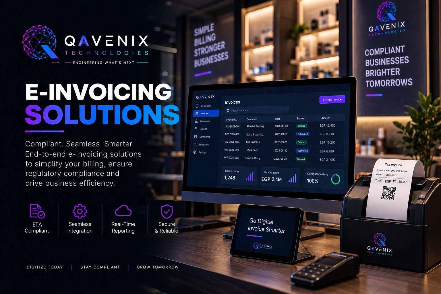 E-Invoicing Solutions — QAVENIX