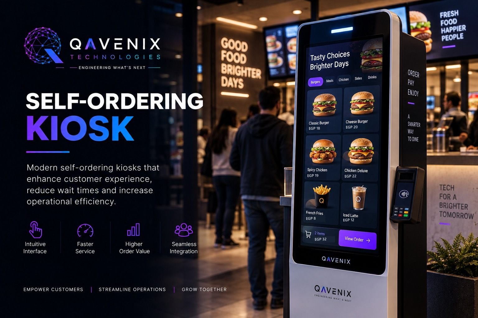 Self-Ordering Kiosk — QAVENIX